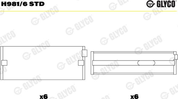 Glyco H981/6 STD - Runkolaakeri inparts.fi