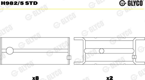 Glyco H982/5 STD - Runkolaakeri inparts.fi