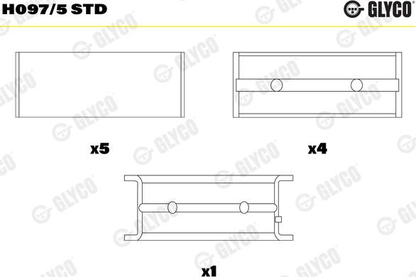 Glyco H097/5 STD - Runkolaakeri inparts.fi