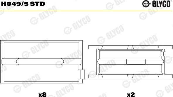 Glyco H049/5 STD - Runkolaakeri inparts.fi