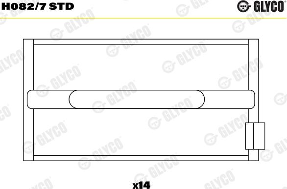 Glyco H082/7 STD - Runkolaakeri inparts.fi