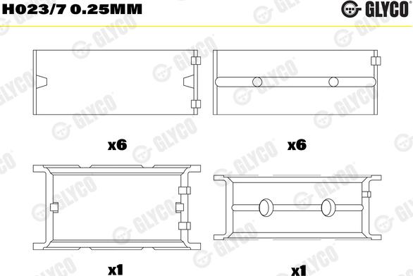 Glyco H023/7 0.25mm - Runkolaakeri inparts.fi