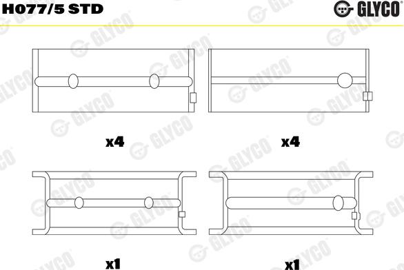 Glyco H077/5 STD - Runkolaakeri inparts.fi