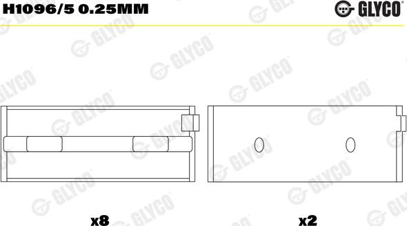 Glyco H1096/5 0.25mm - Runkolaakeri inparts.fi