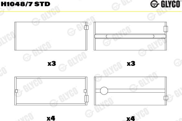 Glyco H1048/7 STD - Runkolaakeri inparts.fi