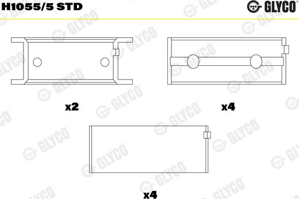 Glyco H1055/5 STD - Runkolaakeri inparts.fi