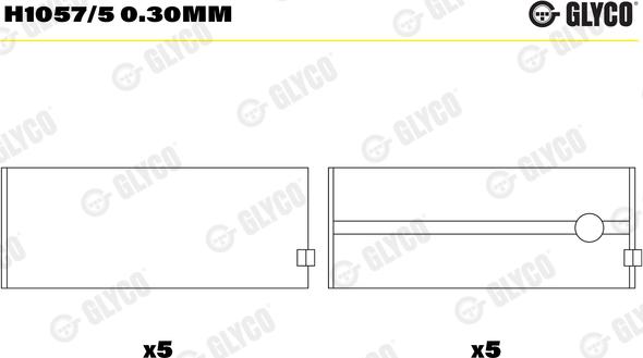 Glyco H1057/5 0.30mm - Runkolaakeri inparts.fi