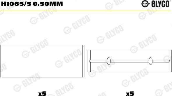 Glyco H1065/5 0.50mm - Runkolaakeri inparts.fi