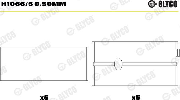 Glyco H1066/5 0.50MM - Runkolaakeri inparts.fi