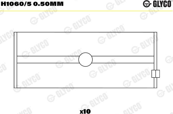 Glyco H1060/5 0.50mm - Runkolaakeri inparts.fi