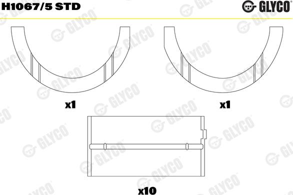 Glyco H1067/5 STD - Runkolaakeri inparts.fi