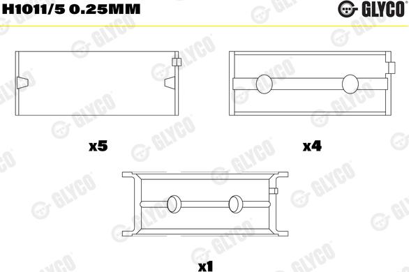 Glyco H1011/5 0.25mm - Runkolaakeri inparts.fi