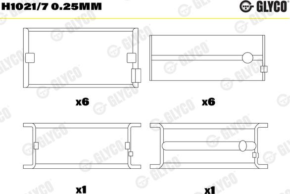 Glyco H1021/7 0.25mm - Runkolaakeri inparts.fi