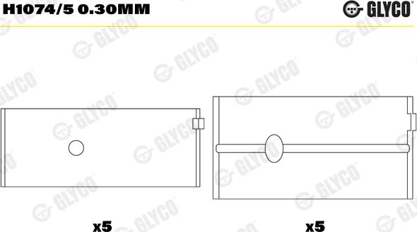 Glyco H1074/5 0.30mm - Runkolaakeri inparts.fi