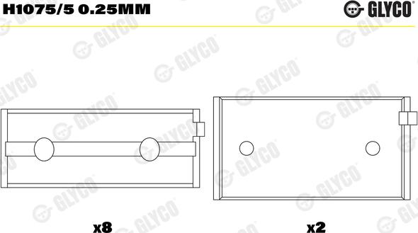 Glyco H1075/5 0.25mm - Runkolaakeri inparts.fi