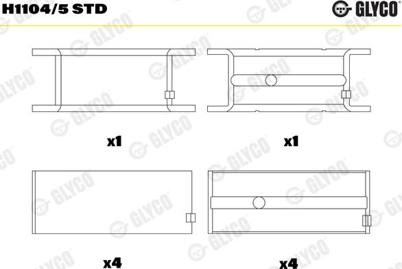 Glyco H1104/5 STD - Runkolaakeri inparts.fi