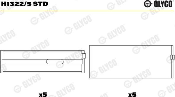 Glyco H1322/5 STD - Runkolaakeri inparts.fi