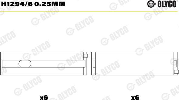 Glyco H1294/6 0.25MM - Runkolaakeri inparts.fi