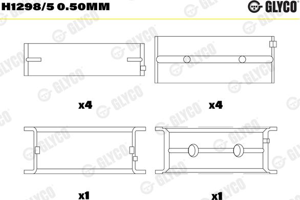 Glyco H1298/5 0.50MM - Runkolaakeri inparts.fi