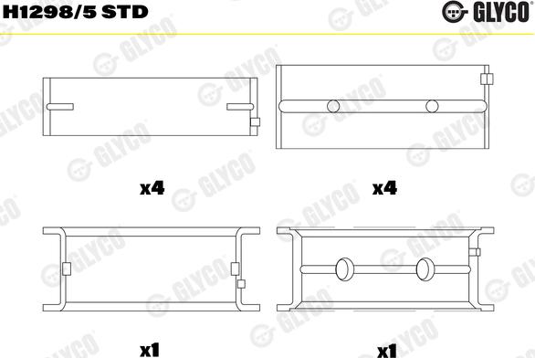 Glyco H1298/5 STD - Runkolaakeri inparts.fi