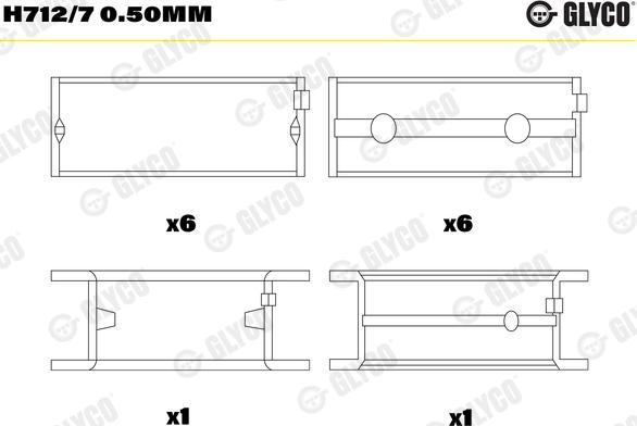 Glyco H712/7 0.50mm - Runkolaakeri inparts.fi