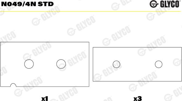 Glyco N049/4N STD - Nokka-akselin laakeri inparts.fi