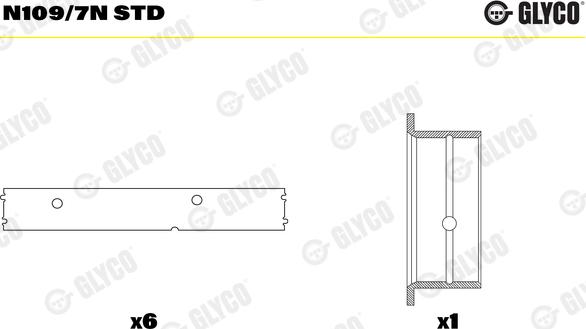 Glyco N109/7N STD - Nokka-akselin laakeri inparts.fi