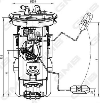 GMB GFPS-134A - Polttoaineen syöttömoduuli inparts.fi