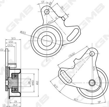 GMB GT10031 - Hihnankiristin, hammashihnat inparts.fi