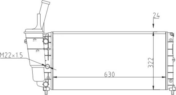 Hart 604 156 - Jäähdytin,moottorin jäähdytys inparts.fi