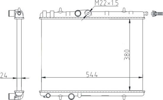 Hart 605 663 - Jäähdytin,moottorin jäähdytys inparts.fi