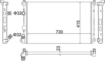 Hart 605 896 - Jäähdytin,moottorin jäähdytys inparts.fi