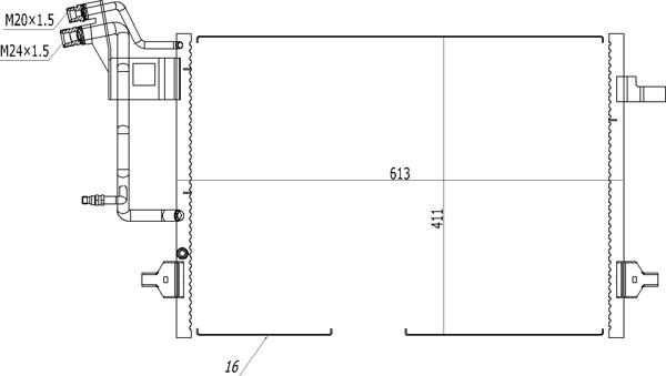 Hart 605 747 - Lauhdutin, ilmastointilaite inparts.fi