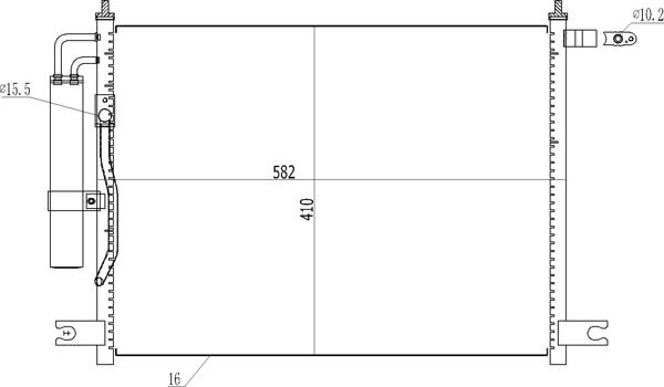 Hart 605 715 - Lauhdutin, ilmastointilaite inparts.fi