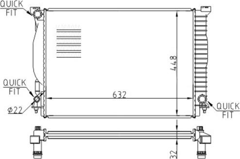 Hart 606 963 - Jäähdytin,moottorin jäähdytys inparts.fi