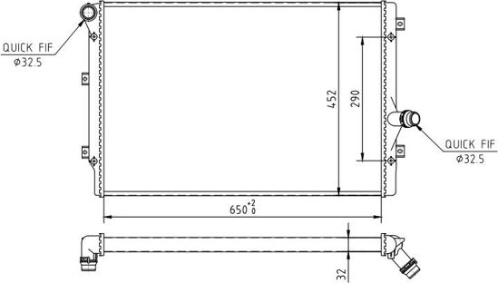 Hart 606 522 - Jäähdytin,moottorin jäähdytys inparts.fi