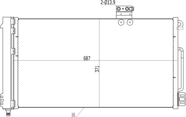 Hart 606 117 - Lauhdutin, ilmastointilaite inparts.fi