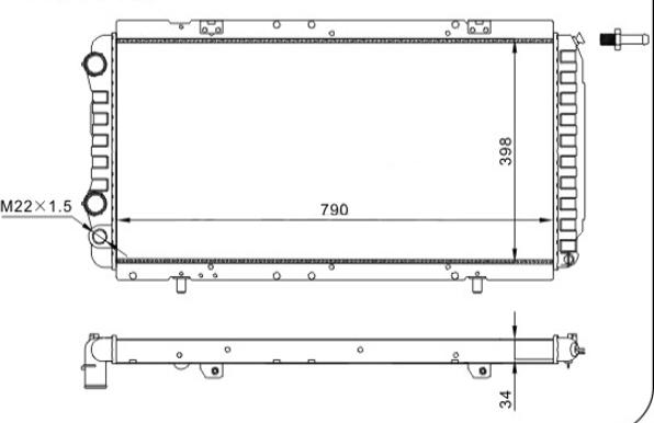 Hart 600 919 - Jäähdytin,moottorin jäähdytys inparts.fi