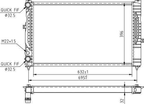 Hart 600 932 - Jäähdytin,moottorin jäähdytys inparts.fi