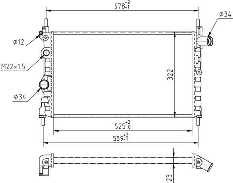 Hart 600 475 - Jäähdytin,moottorin jäähdytys inparts.fi