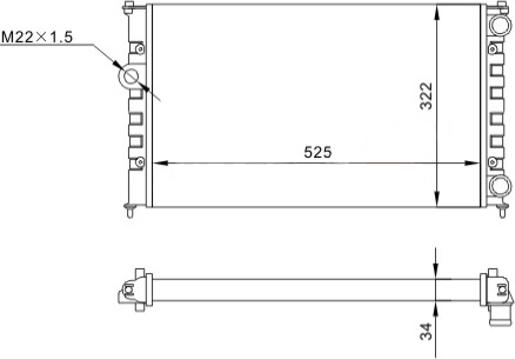 Hart 600 510 - Jäähdytin,moottorin jäähdytys inparts.fi