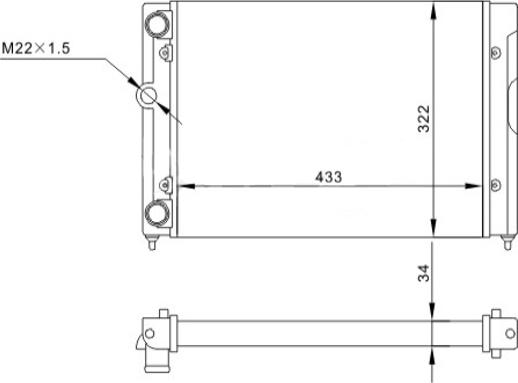 Hart 600 356 - Jäähdytin,moottorin jäähdytys inparts.fi