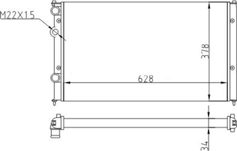 Hart 601 512 - Jäähdytin,moottorin jäähdytys inparts.fi