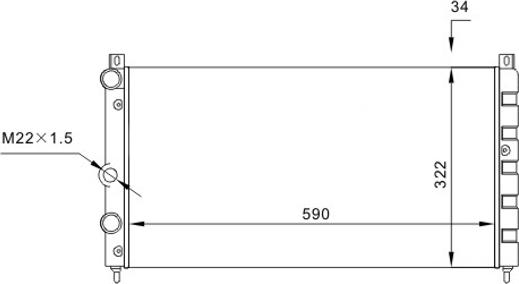 Hart 601 704 - Jäähdytin,moottorin jäähdytys inparts.fi