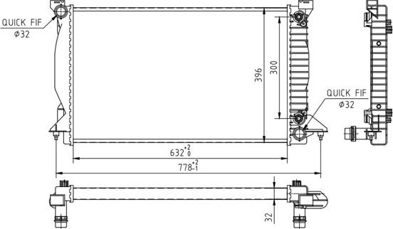 Hart 608 014 - Jäähdytin,moottorin jäähdytys inparts.fi