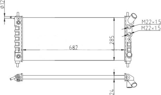 Hart 608 334 - Jäähdytin,moottorin jäähdytys inparts.fi