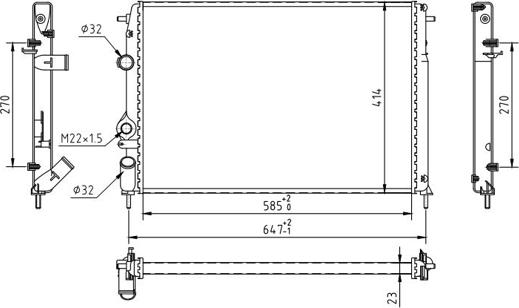 Hart 603 410 - Jäähdytin,moottorin jäähdytys inparts.fi