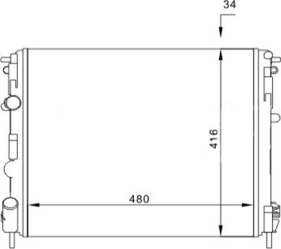 Hart 603 114 - Jäähdytin,moottorin jäähdytys inparts.fi