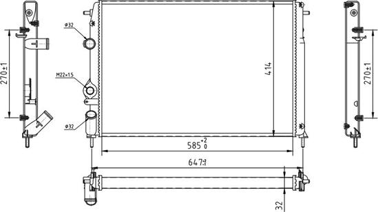 Hart 603 840 - Jäähdytin,moottorin jäähdytys inparts.fi