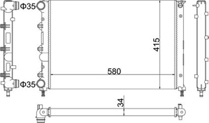 Hart 603 390 - Jäähdytin,moottorin jäähdytys inparts.fi